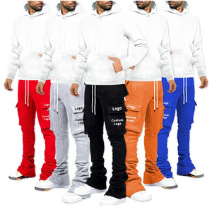 Joggers apilados de algodón 100% para hombre, conjuntos de talla grande, características de invierno - Product Image 3