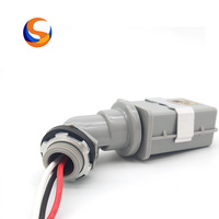 Sensor Fotocell Putar 220VAC dengan Kabel, 10-20 Lx Tingkat Aktif/Tidak Aktif Senja/Padang Terang untuk Penerangan Jalan & Taman Luar Ruangan