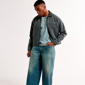 Venta al por mayor 100% algodón hombres deporte en blanco cielo recortado Camisetas cuello redondo estilo casual patrón sólido Boxy Streetwear camiseta personalizada - Product Image 5