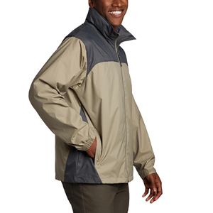 แจ็กเก็ตกันน้ำแบบสวมศีรษะสำหรับผู้ชายเสื้อมีฮู้ดซิปข้างมีกระเป๋าเสื้อโค้ทกันลมแจ็คเก็ตสำหรับผู้ชาย - Product Image 2