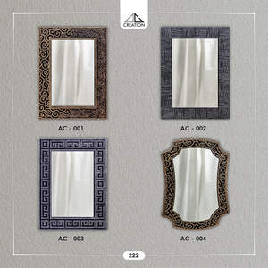 Espejo Decorativo para Baño con Diseño de Ranura en V, Reflexión Clara, Ecológico, Irrompible, para Espacios Interiores Modernos - Product Image 5