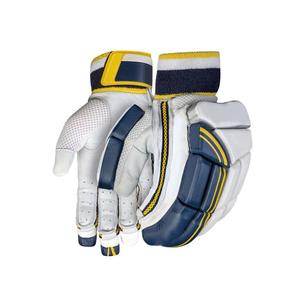 Gants de cricket professionnels de haute qualité paume en cuir de qualité supérieure sangle Velcro réglable respirant conception légère choc - Product Image 3