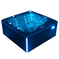 Nouvelle salle de bain de luxe hydromassage 5 personnes 2M Baignoire de massage Baignoire à remous autoportante en acrylique pour baignoire de jardin