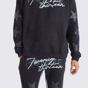 Trajes esenciales para hombre, chándal unisex, apilados y pantalones de chándal Sudadera con capucha, conjunto de chándal deportivo de peso pesado, fabricante - Product Image 5