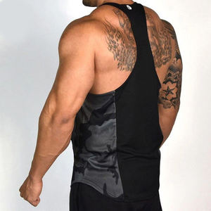 Camiseta sin mangas de hombre personalizada de alta calidad OEM servicio al por mayor transpirable de talla grande camiseta de calle - Product Image 3