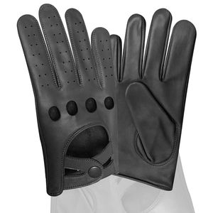 Gants de conduite en cuir pour femmes doigts complets usure durable Gants de conduite avec paume cousue Gants de conduite en cuir - Product Image 6