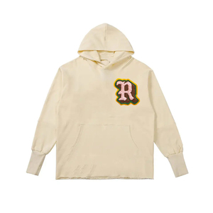Pull à capuche personnalisé de couleur blanche pour hommes Sweats à capuche d'hiver chauds à manches longues avec logo brodé OEM ODM de haute qualité - Product Image 3