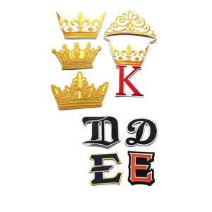 Venta caliente a granel buena calidad prensa de calor 3D insignias personalizadas parche bordado coser prendas de hierro tela logotipos de plástico tarifa al por mayor - Product Image 4