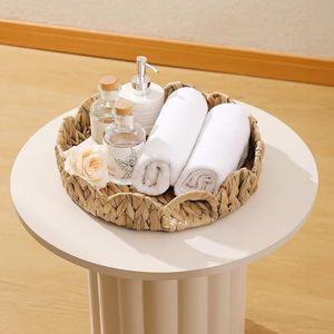 Bandeja de servicio de epoxi de madera maciza Natural grande personalizada estilo rústico ovalado Sushi fruta postre café almacenamiento decorativo hecho de melamina - Product Image 4