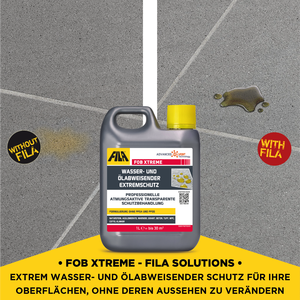 FILA Solutions d'entretien des surfaces FOB XTREME Scellant hydrofuge et oléofuge pour pierre, sans danger pour les aliments, pour granit, béton, terre cuite, carrelage de carrière - Product Image 4