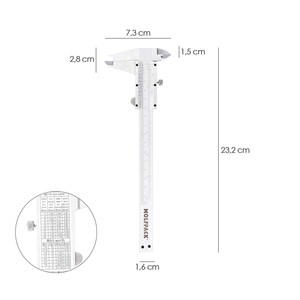 Pied à coulisse professionnel en acier inoxydable 150 mm. Haute Précision - Product Image 2