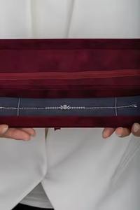 สร้อยข้อมือเพชรโมอิสสีทอง14K ลายทีมเทนนิสสีเหลืองทองดีไซน์คลาสสิกมีเอกลักษณ์พร้อมกำไลข้อมือสุดหรูประดับเพชรแท้ - Product Image 4