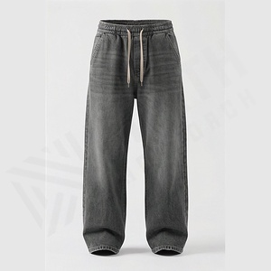 <b>Men</b> Denim <b>Jeans</b> Pant New Arrival Baggy Casual Wear Straight Hot Trends Distressed Wide Leg <b>Trousers</b> Customized Color Wholesale - Product Image 1