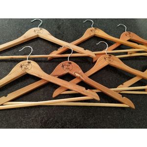 100% HANDMADE WOOD CLOTHES HANGER for Wardrobe Bathroom Living Room-for Coat Pant Suit Shirt - Product Image 4