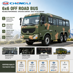 ผู้ผลิตจีน รถบัสสำรวจ Dongfeng 6x6 ขนาด 12 ตัน 24-31 ที่นั่ง ความเร็ว 100 กม./ชม. สำหรับการเดินทางในทะเลทรายและชมสัตว์ป่า - Product Image 1