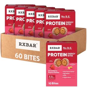RXBAR โปรตีนบิทส์ ขนมขบเคี้ยวพลังงานปราศจากกลูเตน ขนมโปรตีน รสสตรอว์เบอร์รีพีนัทบัตเตอร์ (60 ชิ้น) - Product Image 1