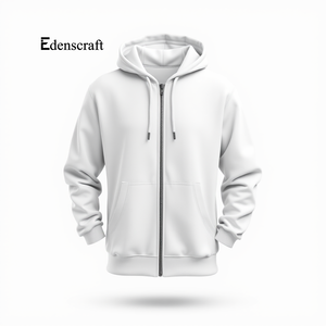 Sweat à capuche confortable et chaud en polaire pour hommes avec fermeture éclair Veste décontractée de couleur unie pour l'automne et l'hiver - Product Image 6