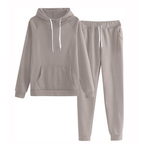 Ensemble de survêtements 2 pièces pour femmes à capuche et à manches longues personnalisé élégant pour automne hiver costumes de sport pour femmes survêtement - Product Image 5