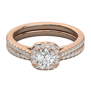 Bague pour femme en or 18 carats avec diamant solitaire cultivé en laboratoire - Product Image 3