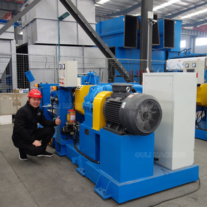 Mélangeur de caoutchouc à deux rouleaux à ouverture automatique OULI 160KW, refroidi par <span class=keywords><strong>eau</strong></span>, longue durée de vie, XK-560, garantie de 3 ans - Product Image 3