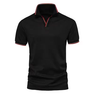 Último diseño de los hombres para la fábrica de polos al por mayor camisas de alta calidad de secado rápido Casual personalizado bordado Logo impreso camisas - Product Image 4