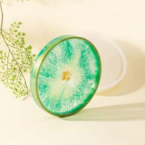 Bandeja de servicio de resina de diseño personalizado de calidad superior Accesorios de decoración moderna para el hogar de la India Exportación mundial - Product Image 1