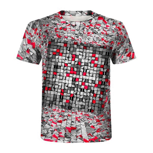 Sublimated Short Sleeve Cotton Bamboo Fiber Multi Functional Latest Design <b>Men</b> Wear Casual T <b>Shirts</b> - Product Image 5