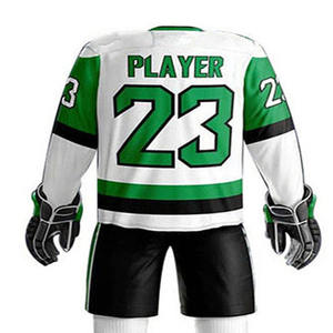 Tenues de hockey sur glace professionnelles de haute qualité, 100% polyester, écologiques, séchage rapide, respirantes, personnalisables, service OEM - Product Image 6