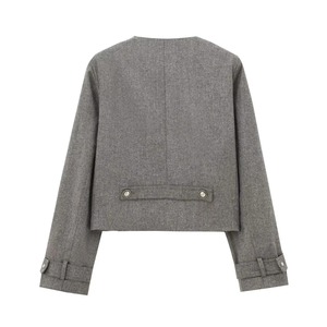 แจ็กเก็ตยีนส์ลำลองสำหรับผู้หญิงเสื้อคลุมยีนส์มีกระเป๋าดีไซน์เกาหลีสีฟ้าฤดูใบไม้ผลิฤดูใบไม้ร่วงรีวิวมากมายสไตล์ Y2K - Product Image 2