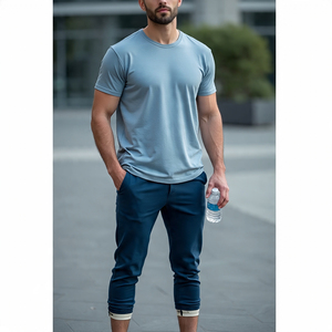 ชุดกันหนาวสำหรับผู้ชายชุดวิ่งออกกำลังกายแขนสั้นสำหรับผู้ชายเสื้อและกางเกงชุดกีฬาสำหรับฤดูร้อน - Product Image 5
