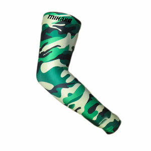 Personnalisé solide blanc plaine bras manches hommes sport Compression bras manchon bras couverture Football américain Baseball manches - Product Image 4