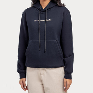 Sweat à capuche décontracté pour femme, haute qualité, hiver, coupe ample, épaules tombantes, en molleton épais de coton, séchage rapide, respirant, sérigraphié - Product Image 4