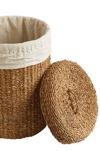 Eco-friendly <b>Hyacinth</b> Water Storage <b>Basket</b> for Home Laundry & Bedroom Decor Made in Vietnam/ Sisu - Product Image 2