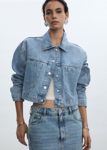 <b>Women</b>’s Relaxed Fit Denim <b>Jacket</b> Wholesale Supplier with Soft Washed Fabric, Stylish <b>Utility</b> Pockets and Modern Casual - Product Image 6