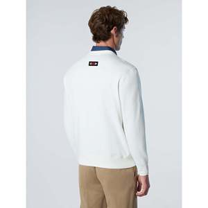 Felpa Girocollo North Sails GB1 Marshmallow Hip-Hop 100% Cotone French Terry con Logo Stampato e Ricamato in 3D - Product Image 3
