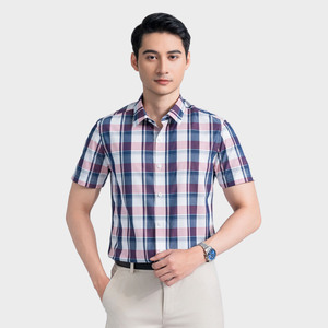 Aristino เสื้อเชิ้ตแขนสั้นเข้ารูปสำหรับผู้ชาย, เสื้อเชิ้ตลำลองคุณภาพสูงไซส์ใหญ่ใส่สบายราคาถูก ASS025AZ - Product Image 2