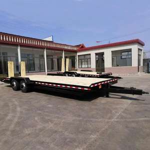 Semirremolque de Plataforma Baja de 2 Ejes, 30 Toneladas, de Acero, para Carga Pesada - Product Image 3