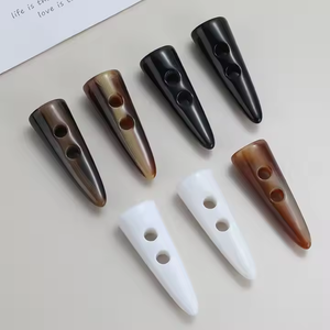 Waterproof Handmade Modern Horn <b>Toggle</b> <b>Buttons</b> for Jacket Coat Horn <b>Toggles</b> by Crescent Crafts - Product Image 3