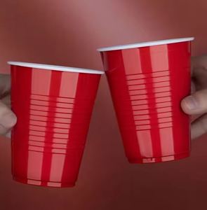 Origen de Vietnam, 16 oz, vasos de plástico desechables rojos para bebidas, vasos de fiesta divertidos y duraderos para beber y jugar - Product Image 5