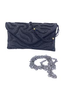 Pochette de soirée ethnique en satin élégant pour femmes style jour de mariage avec motif de pierre - Product Image 5