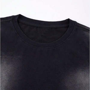 Nueva camiseta personalizada 100% Jersey de algodón, ropa de calle, Camiseta con estampado de pantalla, camiseta gráfica cuadrada de lavado ácido de peso pesado para hombres - Product Image 3