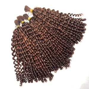 Cheveux en vrac de haute qualité vente chaude 2025 BRUN BUMERSE CHEVEUX BOUCLÉS 2025 - Product Image 1