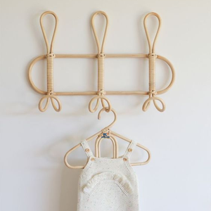 ขายส่งหวายตะขอแขวนผนังเสื้อผ้าหมวกแขวนตะขอโครเชต์ผู้ถือผ้าแขวนไม้แขวนเสื้อตกแต่งสําหรับตกแต่งบ้าน - Product Image 2