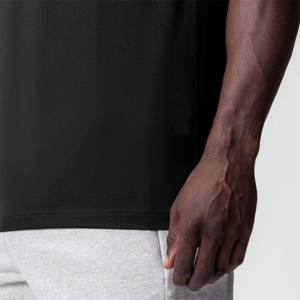 Camiseta de rendimiento atlético para hombre de gama alta con absorción de humedad y estiramiento para la comodidad durante todo el día - Product Image 3