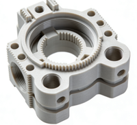 Composant mécanique imprimé en 3D de haute précision, pièce fonctionnelle à structure complexe, fabrication sur mesure, tolérance de 0,1, déformation thermique à 85°C