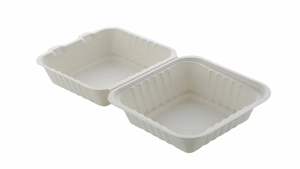 Bagazo de caña de azúcar biodegradable y duradero, contenedor de alimentos desechable compostable ecológico, suministro de embalaje sostenible - Product Image 2