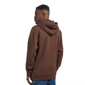 Sudadera con capucha personalizada para hombre 100% 400 GSM algodón mezcla de polietileno Sudadera con capucha pesada técnica de tejido negro logotipo personalizado impreso - Product Image 2