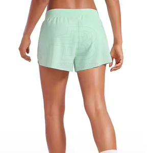 Pantalones cortos deportivos para mujer al mejor precio Pantalones cortos para correr de patrón caliente informal de talla grande a la venta al por mayor de fábrica - Product Image 3