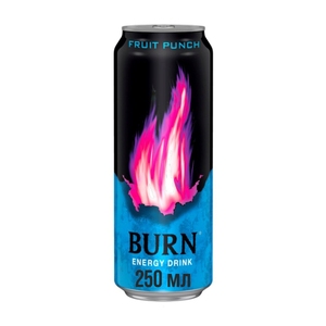 Bebida Energética Fruit Punch Burn en Lata de Aluminio de 250 ml, Baja en Grasa, Bebida con Vitaminas y Minerales, Marca Privada OEM ODM - Product Image 3