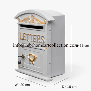 กล่องจดหมายโลหะแบบสแตนด์อะโลนสไตล์วินเทจของตกแต่งบ้านกล่องไปรษณีย์แบบติดตั้งเสากล่องไปรษณีย์แบบทันสมัย - Product Image 3